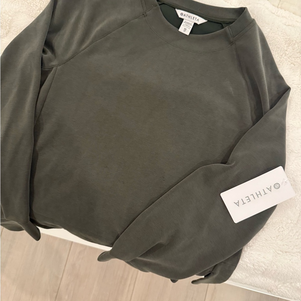 Athleta Men's Olive Crewneck Sweater